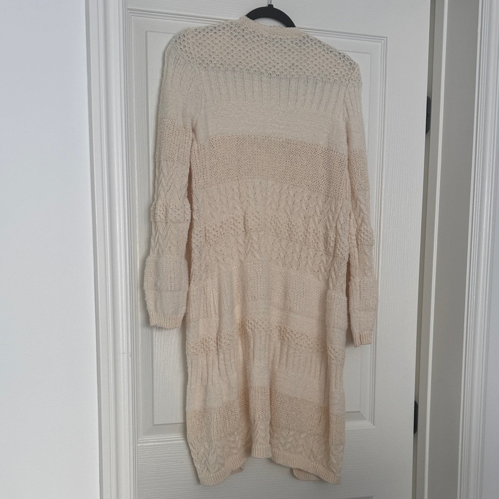 Dex Women's Beige Textured Knit Cardigan - Picture 8 of 8